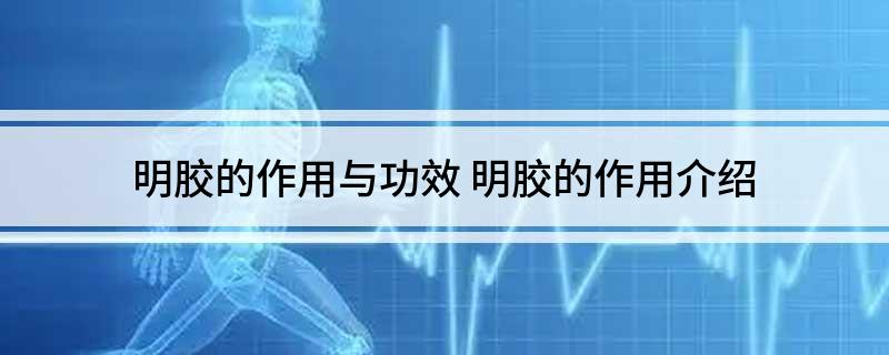 明胶的作用与开云 开云体育APP功效(图1)